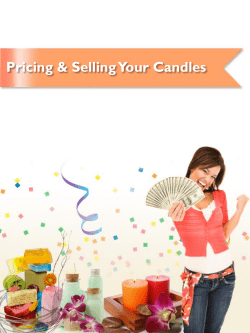 How to price and sell your candles