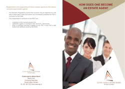 how does one become an estate agent