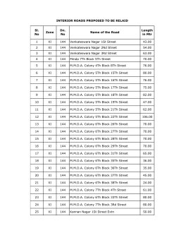 1 XI 144 Venkateswara Nagar 1St Street 43.00 2 XI 144