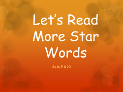Let*s Read More Star Words