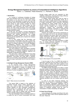Energy Management Systems by means of Computational