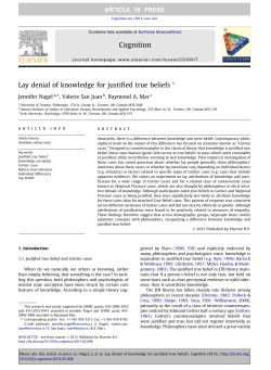 Lay denial of knowledge for justified true beliefs