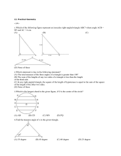 12. Practical Geometry  1.Which of the following figure