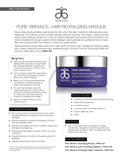 pure vibrance™ hair revitalizing masque