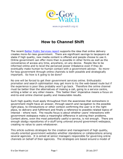 EGW Sponsorship Proposal Outline - e