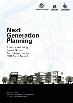 Next Generation Planning - The Department of State Development