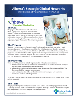 Mobilization of Vulnerable Elders (MOVE)