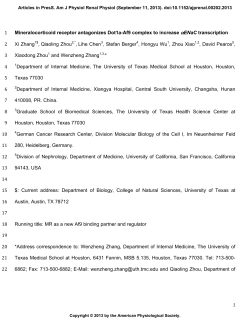 Mineralocorticoid receptor antagonizes Dot1a