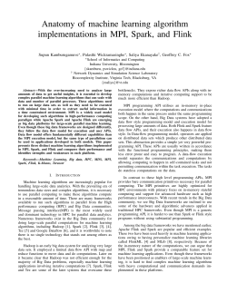 Anatomy of machine learning algorithm implementations in MPI