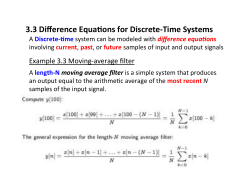 Lectrure 3.2: Differential Equation of Discrete-Time Signals