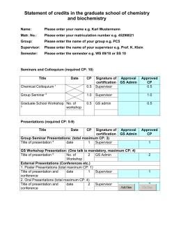 Master thesis student(s) supervised