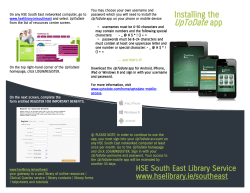 UpToDate app - HSE Library