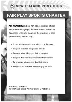 ALL MEMBERS: Riding, non-riding, coaches, officials and parents