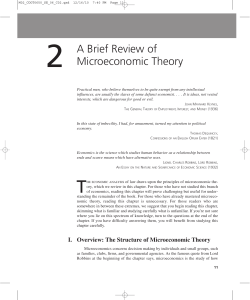 2 A Brief Review of Microeconomic Theory