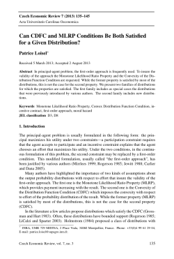 Can CDFC and MLRP Conditions Be Both Satisfied for a Given