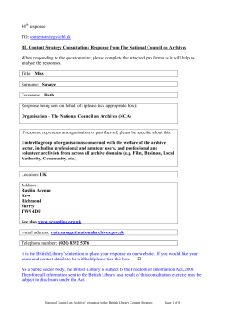 Content Strategy Consultation: Response