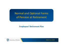 ERP_Choosing Normal and Optional Forms of Pension at
