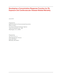 Developing a Concentration-Response Function for