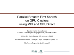 Parallel Breadth First Search on GPU Clusters using MPI and