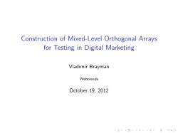 Construction of Mixed-Level Orthogonal Arrays for Testing in Digital