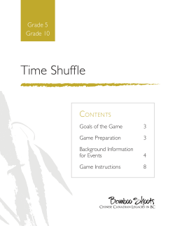 Time Shuffle Instructions