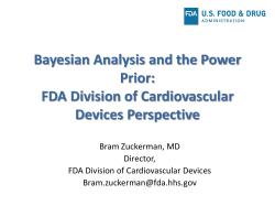 Bayesian Analysis and the Power Prior: FDA Division