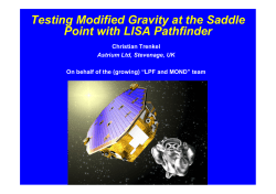 Testing Modified Gravity at the Saddle Point with LISA