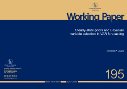 Steady-state priors and Bayesian variable selection in VAR forecasting
