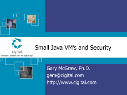 SmartCard Security and the JavaCard