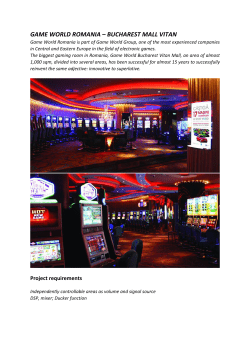 GAME WORLD ROMANIA &ndash; BUCHAREST MALL VITAN