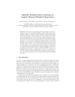 Episodic Reinforcement Learning by Logistic Reward