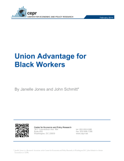 Union Advantage for Black Workers