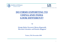 DO FIRMS EXPORTING TO CHINA AND INDIA LOOK DIFFERENT?