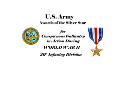 Silver Stars - 30th Infantry Division