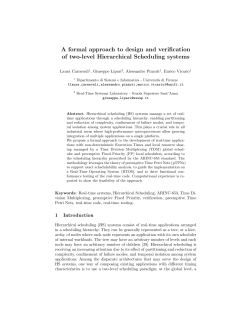 A formal approach to design and verification of two