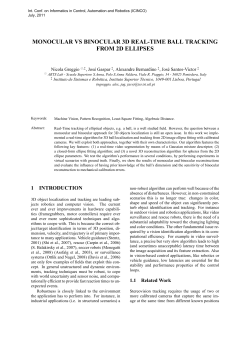 monocular vs binocular 3d real-time ball tracking from 2d ellipses