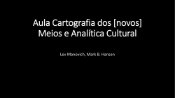 Aula Cartografia dos [novos] Meios e