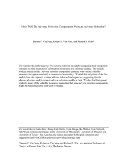 How Well Do Adverse Selection Components Measure
