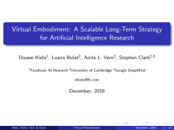 Virtual Embodiment: A Scalable Long