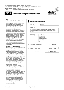 (UK) - Evaluating national methods for quantifying diffuse nutrient