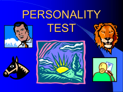 personality test - Madison County Schools