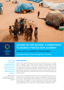 leaving no one behind: a commitment to address