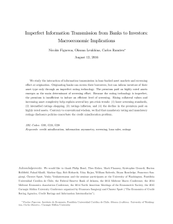 Imperfect Information Transmission from Banks to Investors