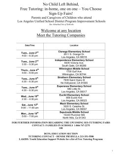 No Child Left Behind, Free Tutoring: in