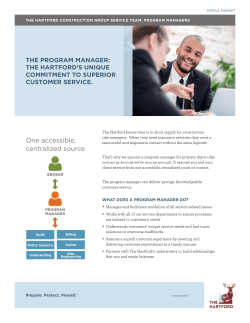 the hartford construction group service team: program managers