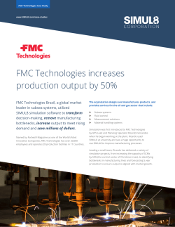 FMC Technologies increases production output by 50%