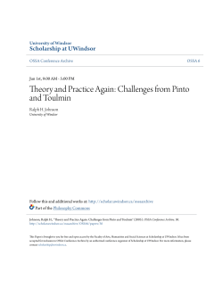 Theory and Practice Again: Challenges from Pinto and Toulmin