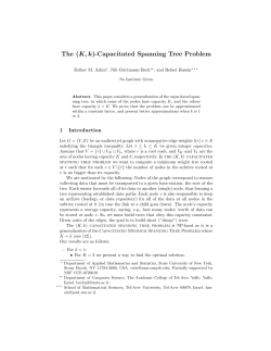 Capacitated Spanning Tree Problem