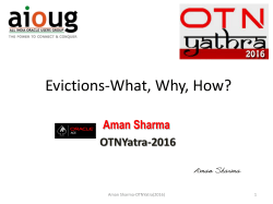 Node Evictions-What, Why, How?