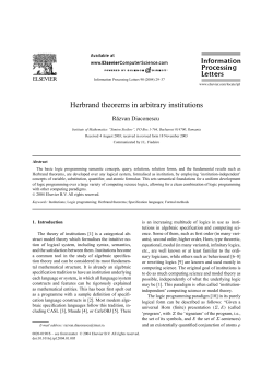 Herbrand theorems in arbitrary institutions